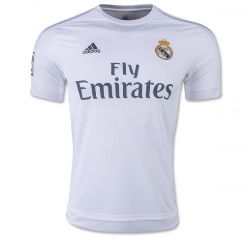 2015-16 Real Madrid Retro Home White Soccer Jersey Shirt